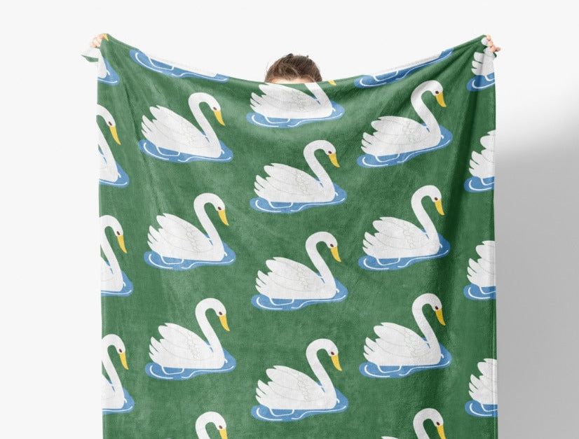 'Green Swan' blanket 