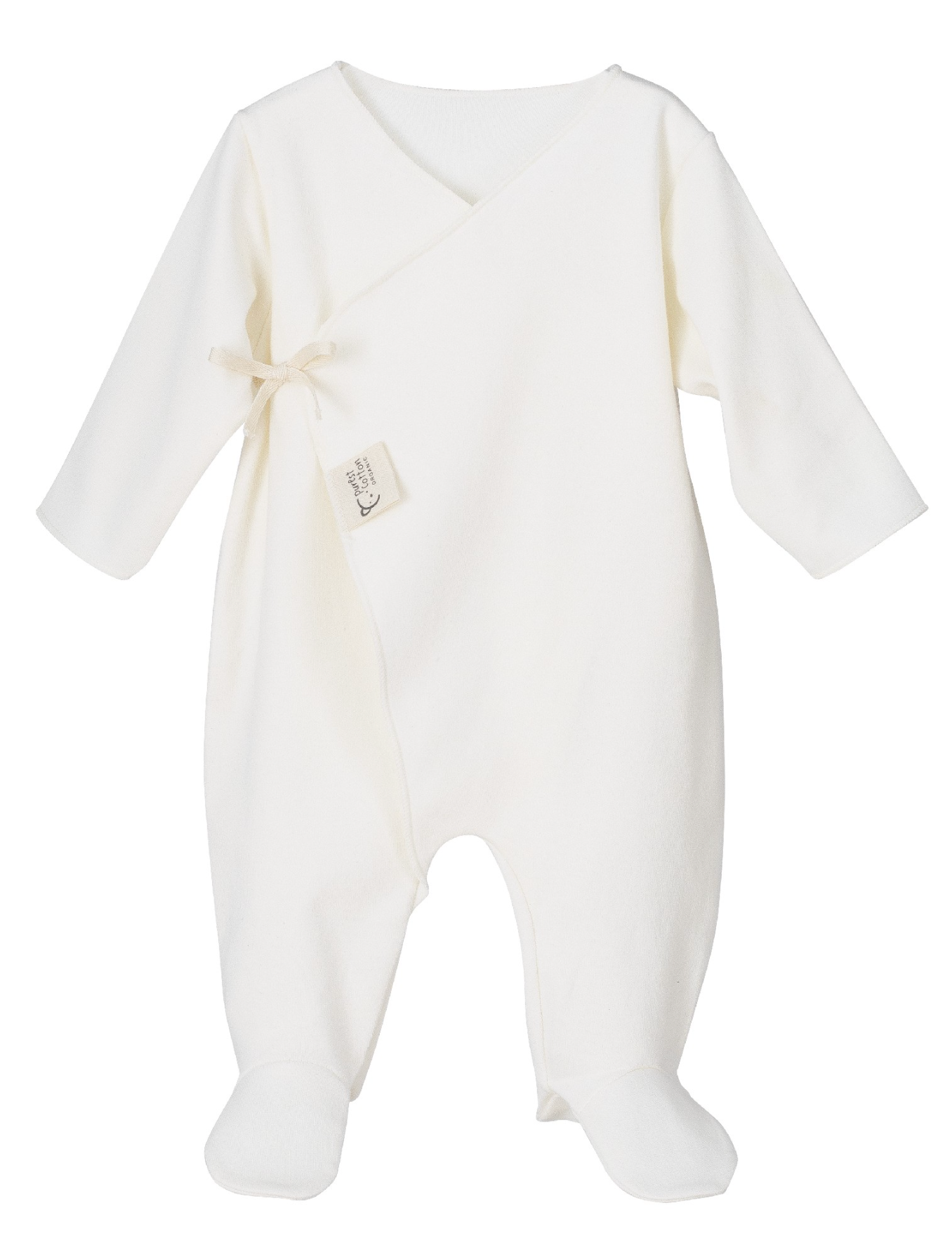 Baby Wrap Romper White