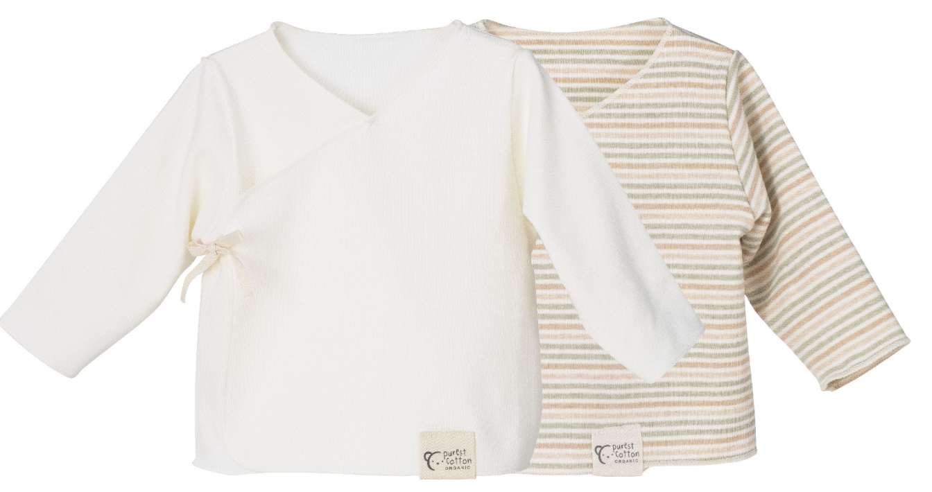 Veste écharpe pour bébé - (Lot de 2) Coton Biologique 