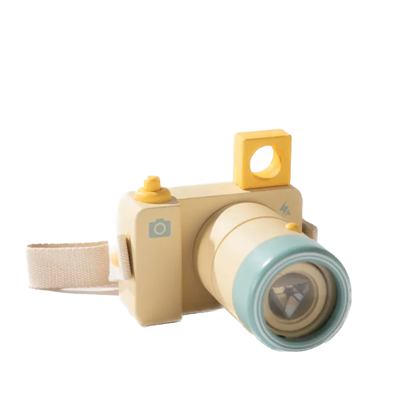 'Kaleidoscope Cam' - Caméra jouet en bois Montessori