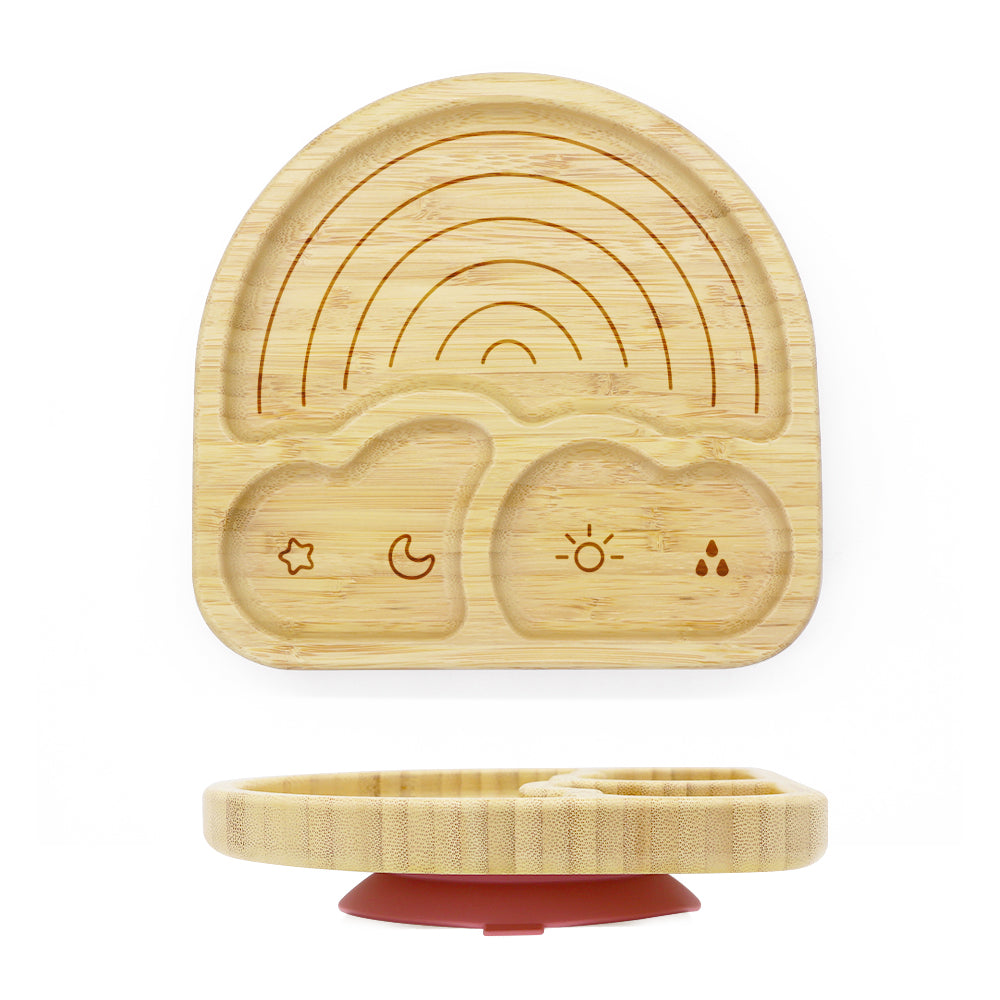 'Rainbow' Bamboo children's plate